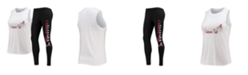 Concepts Sport Women's White, Black Alabama Crimson Tide Tank Top and Leggings Sleep Set